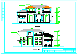 某多层别墅建筑cad施工设计图_图1