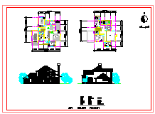 某地区14套别墅方案设计建筑cad图纸-图二