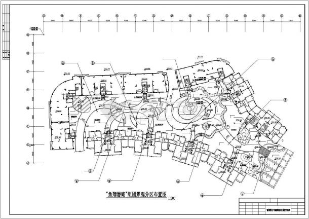 某芳草地自由港湾楼盘景观规划方案设计施工CAD图纸-图二