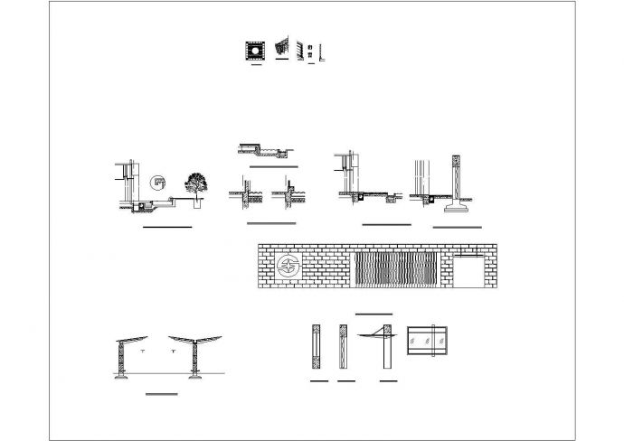 某厂房入口门卫室设计CAD结构施工图_图1