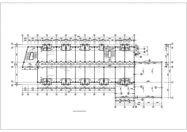 某地食堂综合楼建筑设计施工图(设计说明）-图一