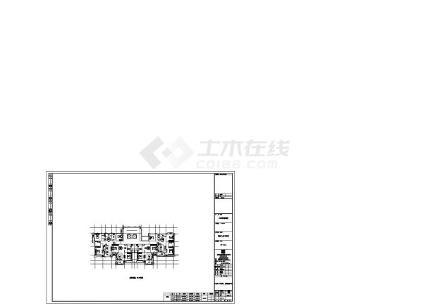 苏州新竹花园小区住宅楼标准层平面设计CAD图纸（1梯4户/82x2+120+108）-图一