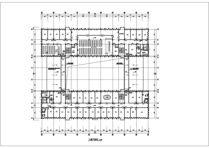 五层办公楼建筑cad设计图纸（最新整理_标注详细）_图1