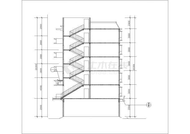 徐州市某小区6800平米6层框架商住楼建筑设计CAD图纸（地层商用）-图一