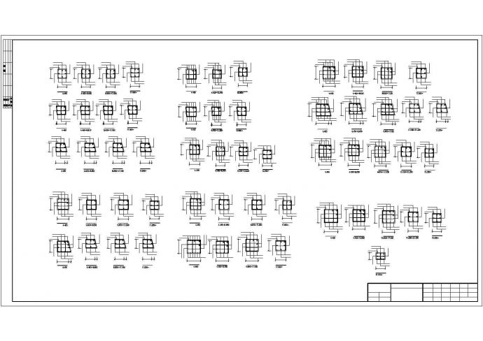 4层框架结构办公楼建筑、结构CAD图纸（毕业设计资料）_图1