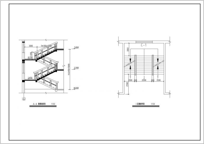 某公司办公楼建筑施工CAD图纸_图1