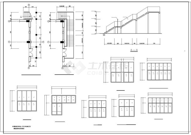 中学操场与食堂建筑设计施工图-图一