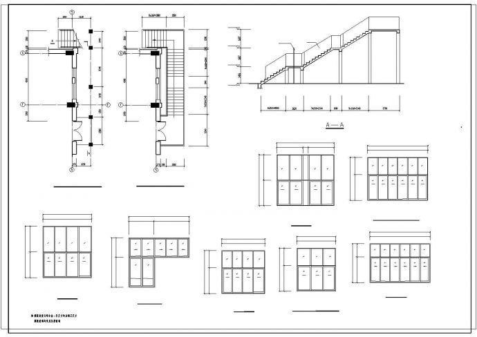 中学操场与食堂建筑设计施工图_图1