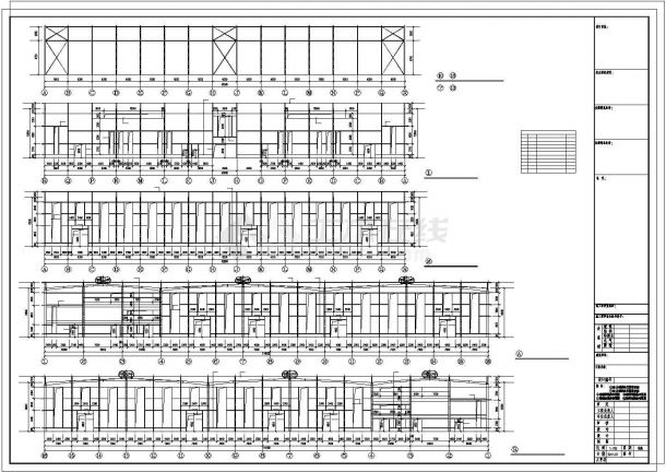 某经济区工业厂房车间建筑设计施工CAD图纸-图一