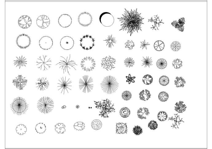公园广场绿化CAD图纸-平面景观图纸_图1