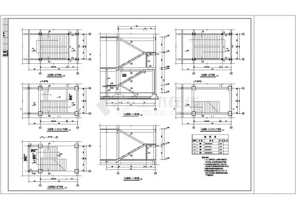 某二层框架钢混农贸市场结构施工CAD图纸-图二