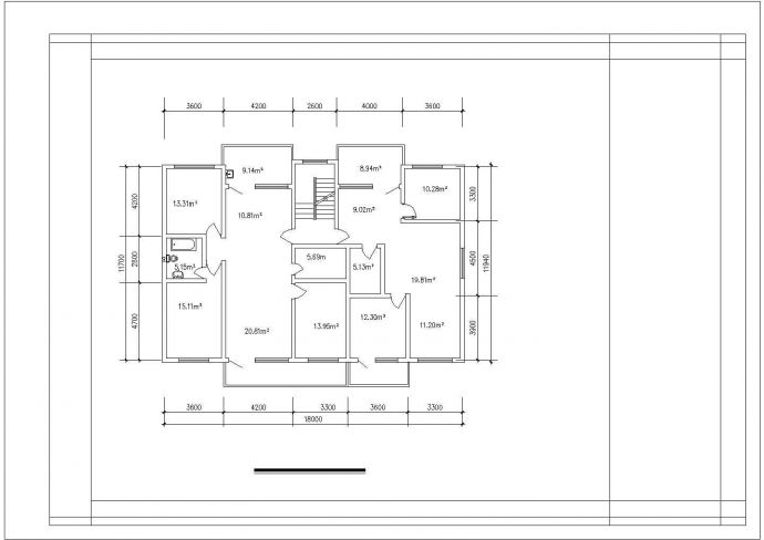 成都市岳苑花园小区经典热门的平面户型设计CAD图纸（共39张）_图1