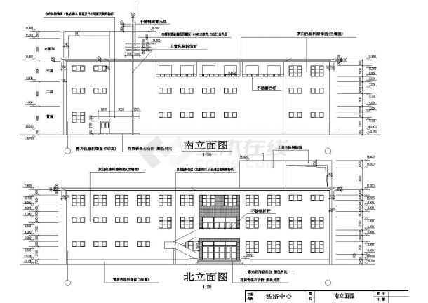 许昌市某度假村2500平米3层框架结构洗浴中心CAD建筑设计图纸-图一