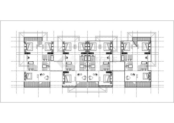 昆山市香泉花园小区3层双拼式别墅全套平面设计CAD图纸（316+265）-图一