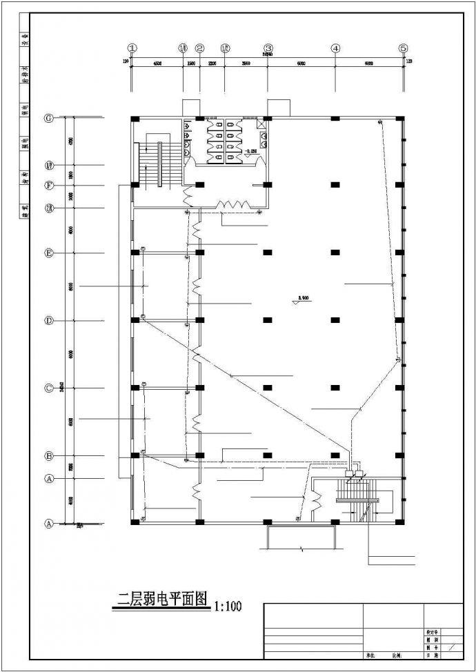 某电缆厂食堂电气系统平面图_图1
