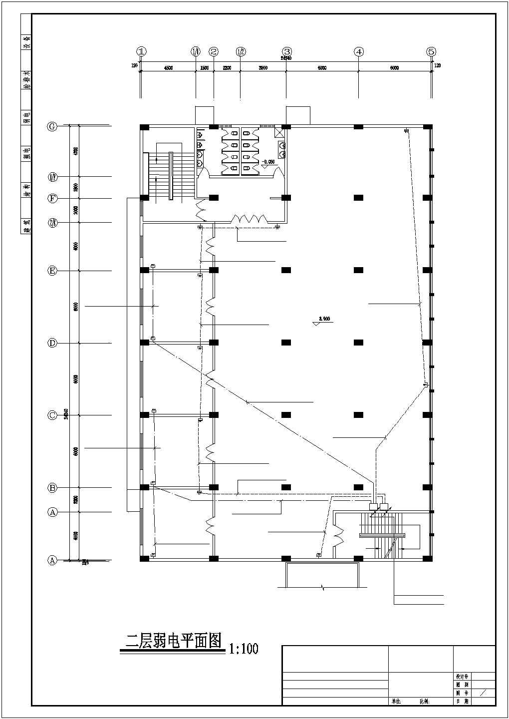 某电缆厂食堂电气系统平面图
