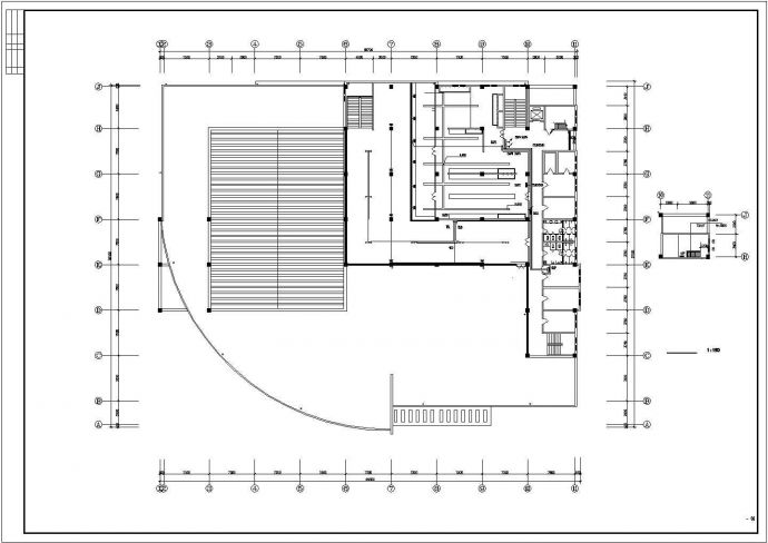 某地中学食堂配电系统规划图_图1
