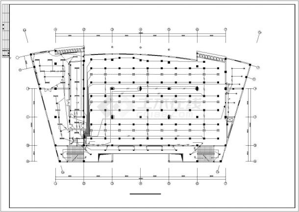 中小型食堂综合楼电气规划CAD套图-图一
