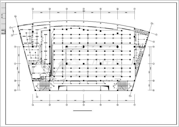 中小型食堂综合楼电气规划CAD套图-图二