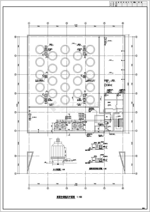 某市财政局办公大楼空调设计施工CAD图-图一