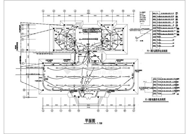 食堂配电箱电气系统规划CAD详细参考图-图二