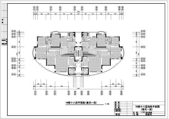 某住宅小区高层全套地热设计施工CAD图_图1