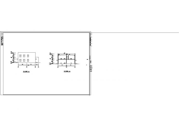 某2层食堂浴室娱乐室综合建筑设计cad建施图（标注详细）_图1