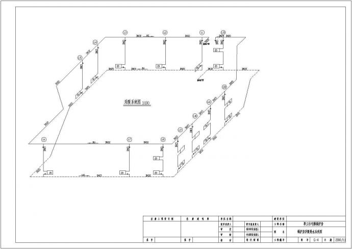 四吨锅炉房水暖设计施工CAD布置图_图1