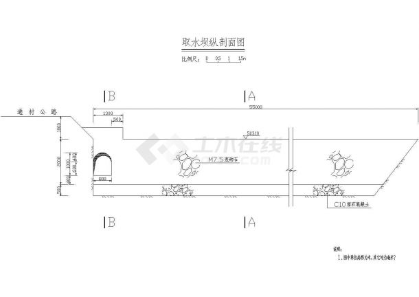 厂房设计_【上海】某乡镇供水工程公司全体建筑施工设计cad图(含厂房动力、照明系统布置图)-图一