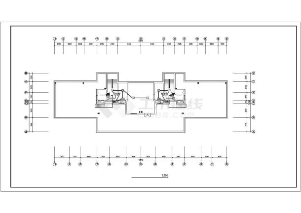 多层住宅楼弱电CAD图纸-图一