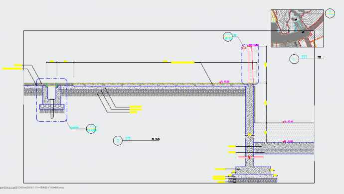 某木平台CAD设计全套完整剖面图_图1