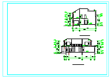 某地经典自建别墅建筑设计cad施工图-图一