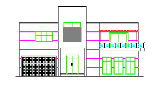 某地区别墅二号楼建筑设计cad施工图