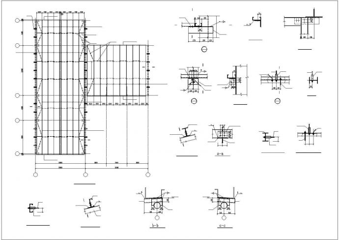 某产业园生产厂房钢结构工程设计施工CAD图纸_图1
