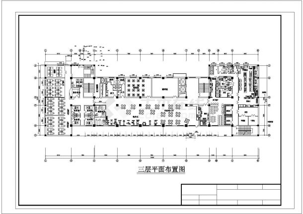 【南京】某地酒店全套建筑施工设计cad图(含平面布局图，平面布置图)-图一