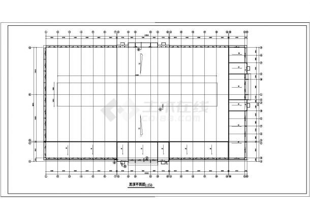 12208平方米2层现代农贸市场建筑设计施工图，共六张-图一