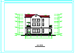 某地区多层别墅设计建筑方案cad图纸_图1