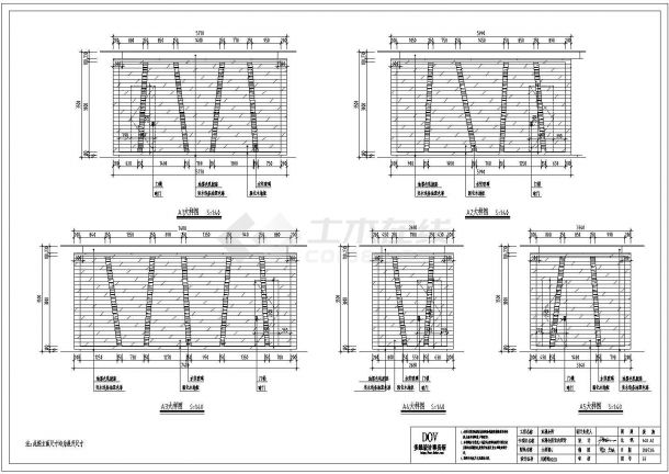 东湖会所现代风格室内装修设计cad全套施工图（含设计说明）-图二