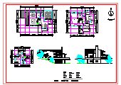 某地区多层别墅设计方案14个cad图纸_图1