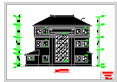 河庄方某别墅建筑设计cad施工图纸-图一