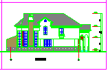 某地区多层别墅设计cad方案图纸-图一