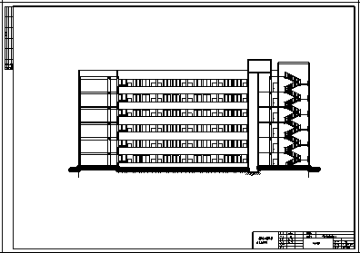 办公楼设计_某六层框架结构商业办公楼建筑施工cad图(含计算书、毕业设计)-图一