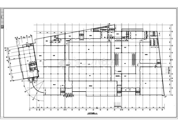临街三层大型高档购物商场建筑设计CAD施工图-图二