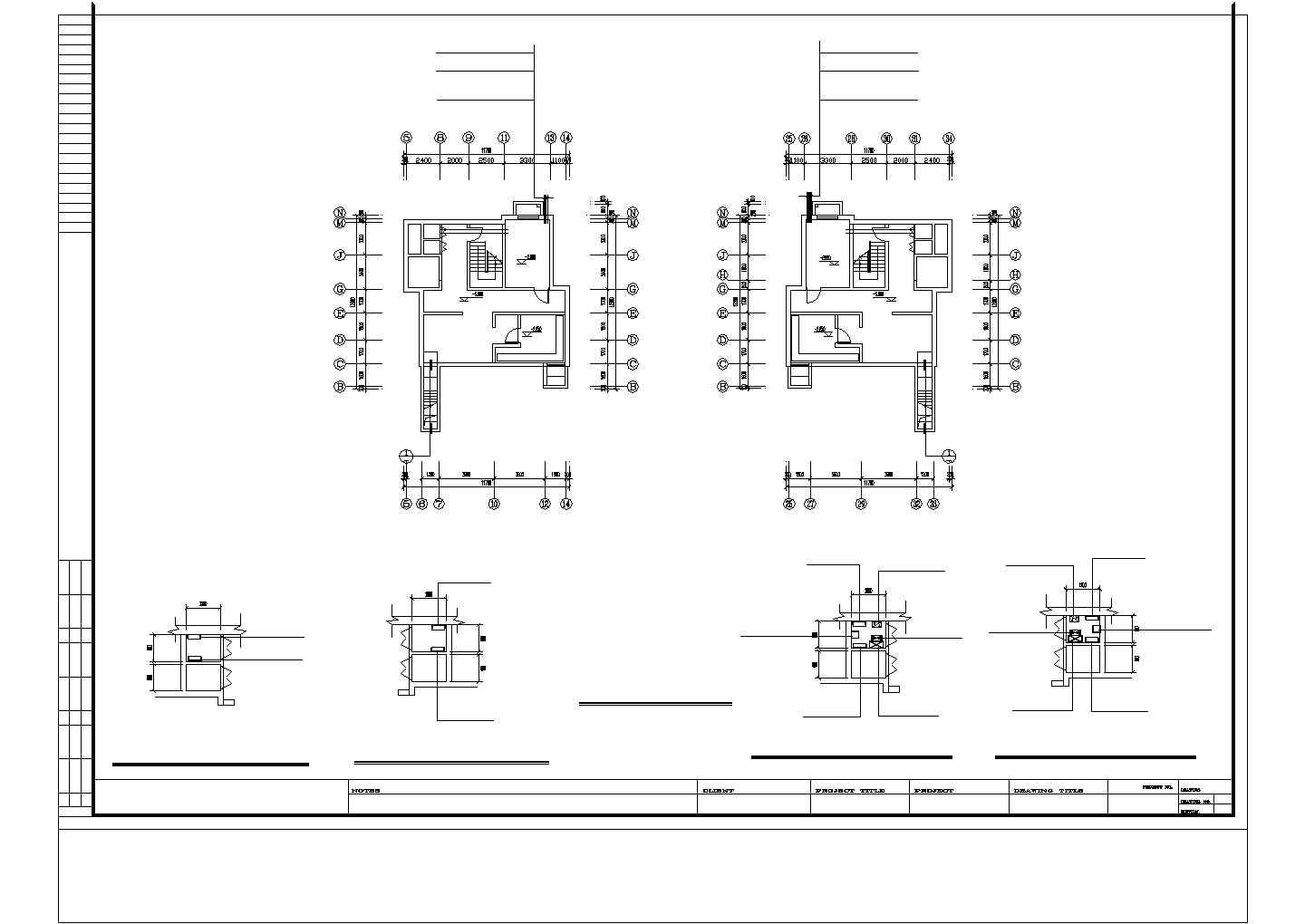 十二层住宅电气图纸CAD全套