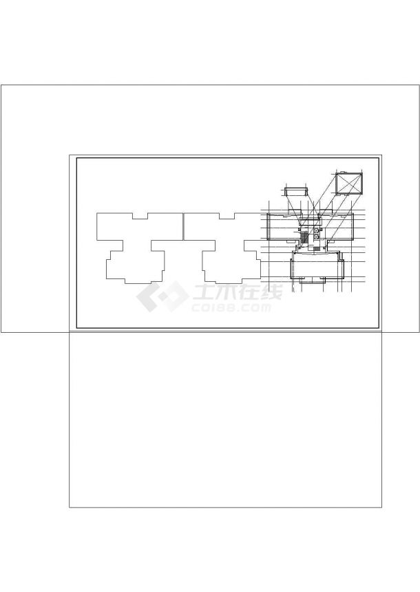 [湖南]住宅小区五栋楼给排水消防施工图（气体灭火 压力排水）cad图纸设计-图二