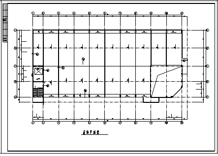 食堂设计_某三层框架结构食堂建筑施工cad图(含计算书，毕业设计)-图二