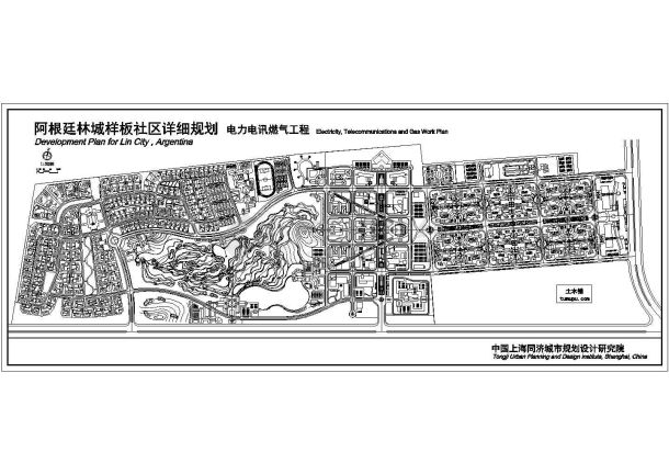 某样板社区详细规划设计cad图(含总平面图)-图一