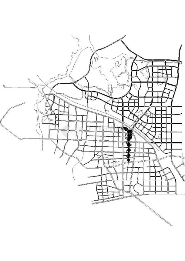 湖南某地市政道路给排水施工图-图二
