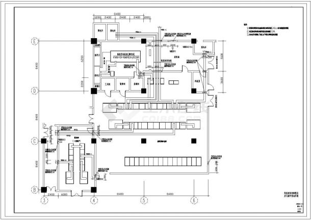 某高档商场10KV变电所接线设计CAD施工图-图一