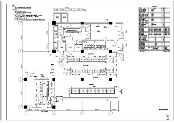 某高档商场10KV变电所接线设计CAD施工图-图二
